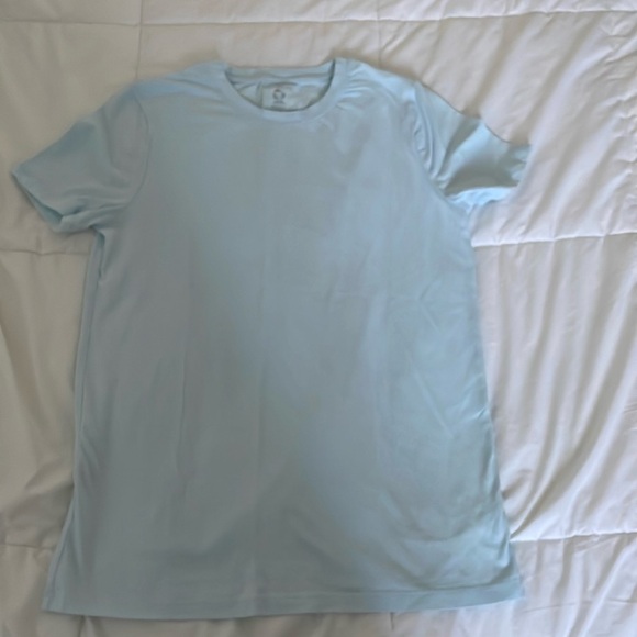 Pale blue t-shirt, medium, brand: en Trhread - Picture 1 of 3